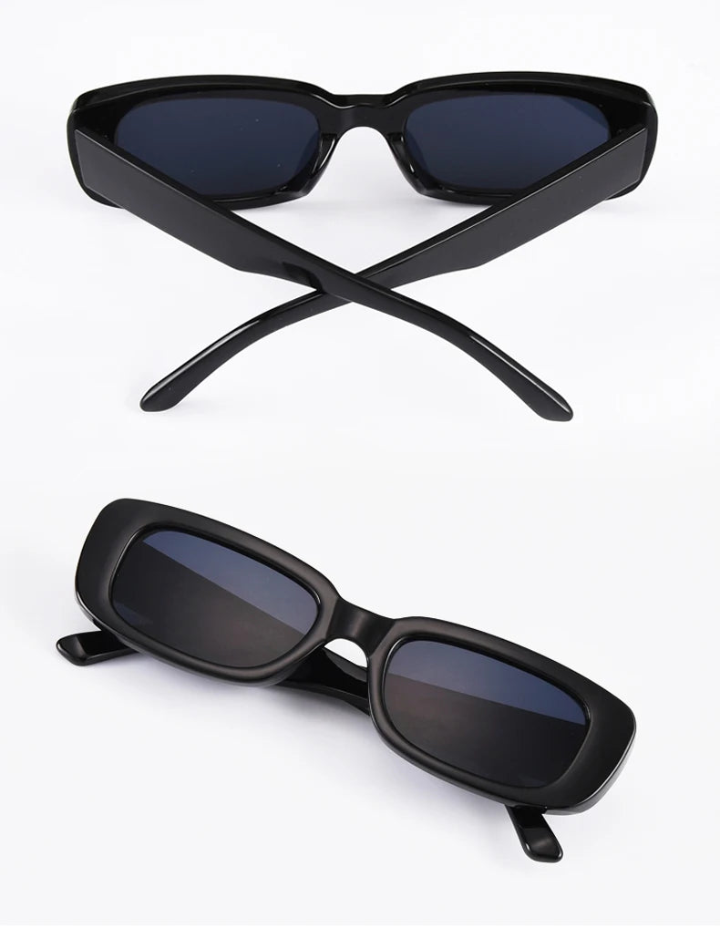Gafas de sol cuadradas para hombre, rectangulares, de marca, de diseño, pequeñas, para hombre, estilo retro, con lentes negras, para conducir y pescar, Oculos UV400