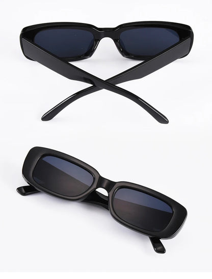 Gafas de sol cuadradas para hombre, rectangulares, de marca, de diseño, pequeñas, para hombre, estilo retro, con lentes negras, para conducir y pescar, Oculos UV400