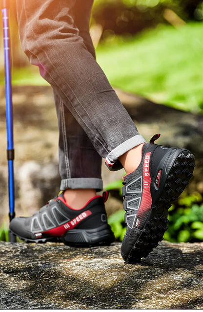 Hiking Shoes Men's Outdoor Rubber-Soled Non-Slip Tactical Training Shoes Lightweight Comfortable Hiking Travel Sports Shoes Men