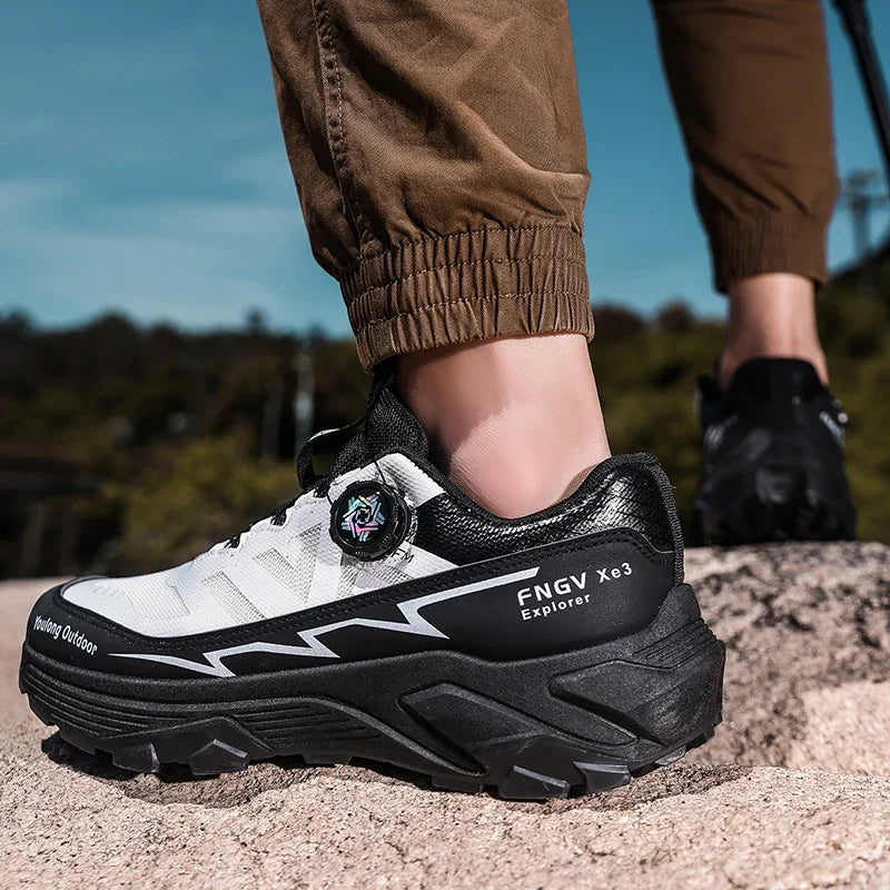 Mens Sneakers Casual Outdoor Anti Slip Shock-absorbing Versatile Off Road Hiking Shoes Comfortable Soft Sole Running Shoes Man