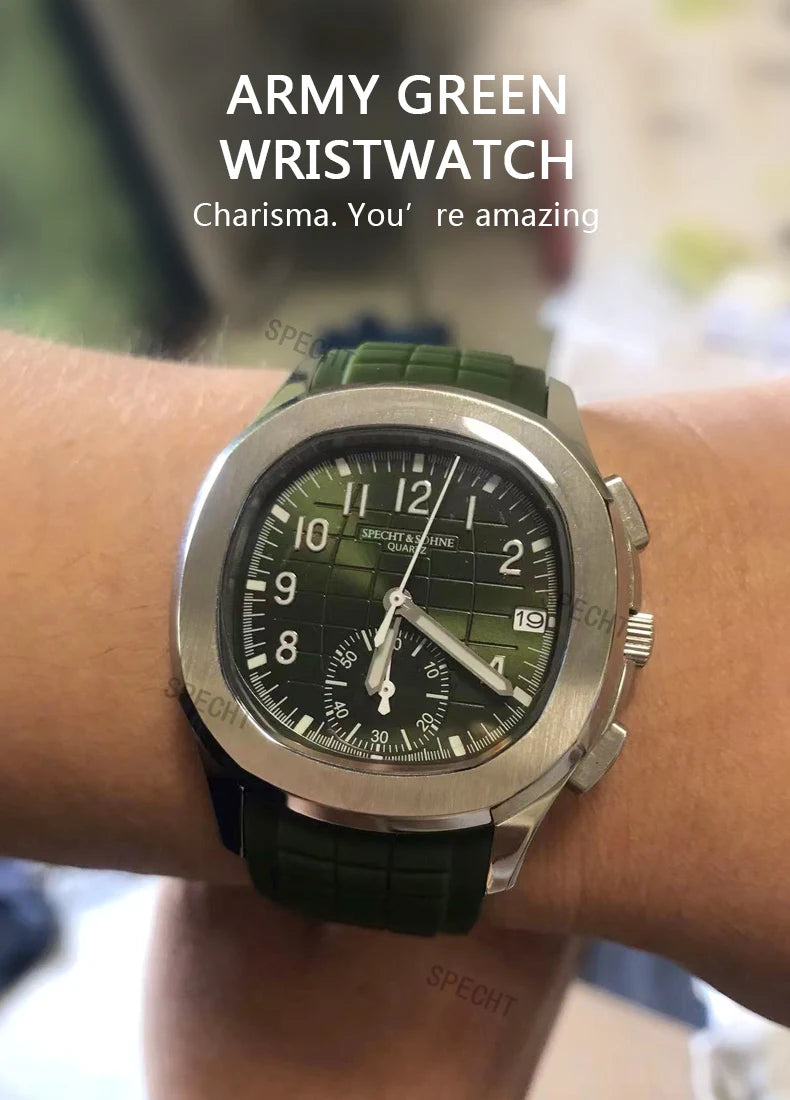 2026 High Quality Men's Watches Luxury Brand Japan VD53 Chronograph Sports Classic 5167 Quartz Watch Stainless Steel Waterproof