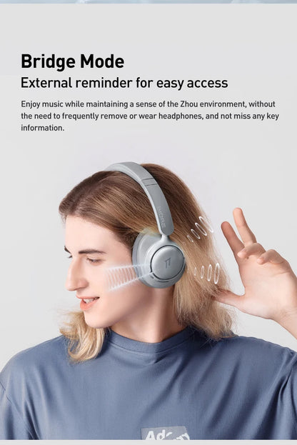 Auscultadores 1MORE SonoFlow S Bluetooth Sem Fios com Cancelamento de Ruído 42dB ANC, Áudio Hi-Res, Autonomia de 90H, Over-Ear