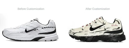 Custom Sneakers Nike Initiator "Chasing Clouds Desert" Shock Absorption Wear-Resistant Men's Running Shoes