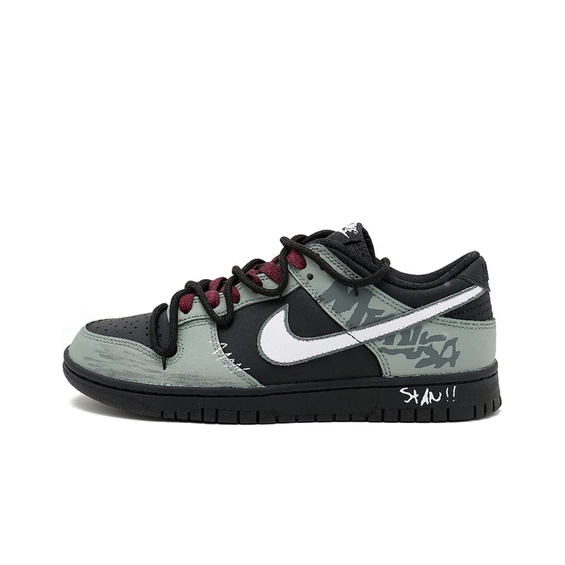 Nike Dunk Night Walker po meri – retro mestni športni čevlji z nizkim zgornjim delom, ki blažijo udarce, so zračni in odporni proti obrabi, za moške