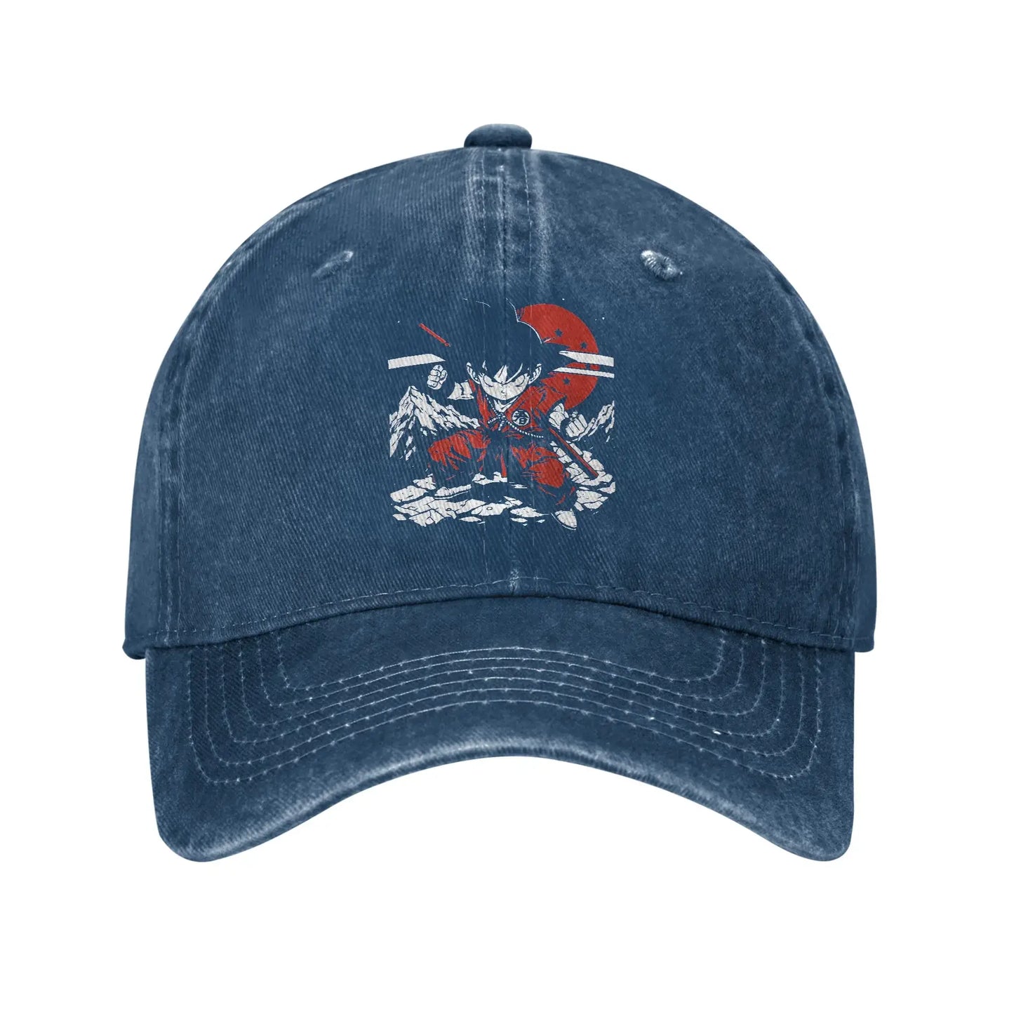 Kid Goku with Power Pole Dragon Ball Baseball Cap Distressed Denim Snapback Hat Men Women Outdoor Summer Adjustable Hats Cap, Produit gaming premium Fraquane