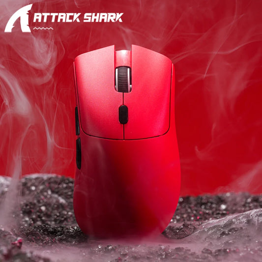 Attack Shark R1 belaidė Bluetooth žaidimų pelė, influencerių įvertinta populiari pelė, PAW3311 jutiklis, 1000Hz atsako dažnis