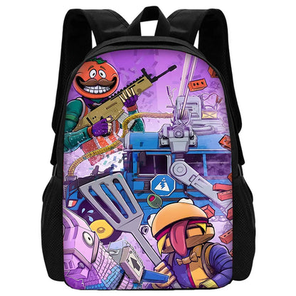 Hot Game Shooting Fortnites Child School Backpack With Shoulder Bag Pencil Bags School Bags for Boys Girls Best Gift
