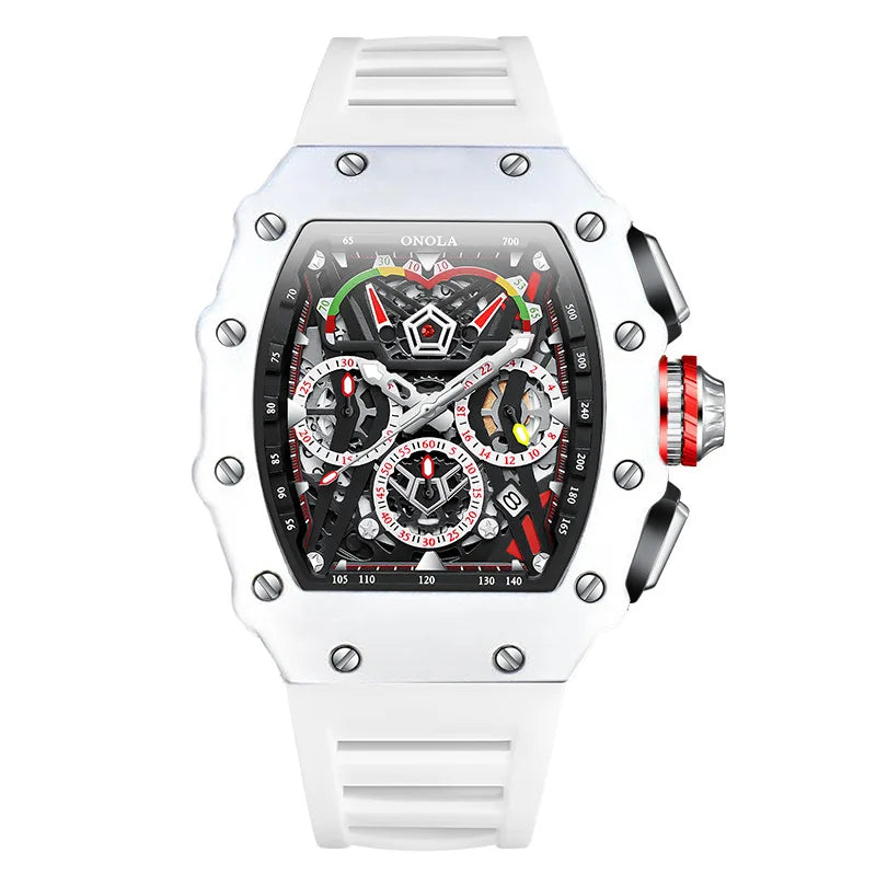 ONOLA 6827 Fashion Sports Quartz Men's Watch Waterproof Luminous Calendar Chronograph Watches for Men Relogios Masculino Часы