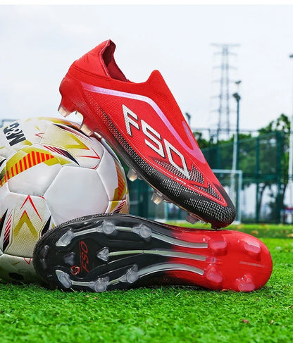 New Men Soccer Shoes Football Boots Non-Slip Boys Sneakers Hot-selling Grass Cleats High-quality Match Outdoor High-top Light