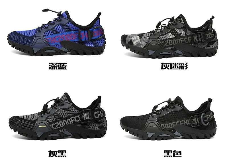 New Men's Outdoor Leisure Hiking Shoes Women's Beach Shoes Wading Shoes Couples Quick-Drying Rock Climbing Sneakers 36-47#