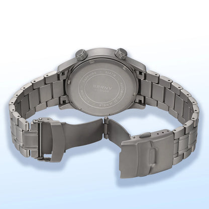 BERNY Titanium Diver Watches for Men 20ATM Super Luminous Automatic Mechanical Men's Dive Watch Sapphire Swim Diving Wristwatch