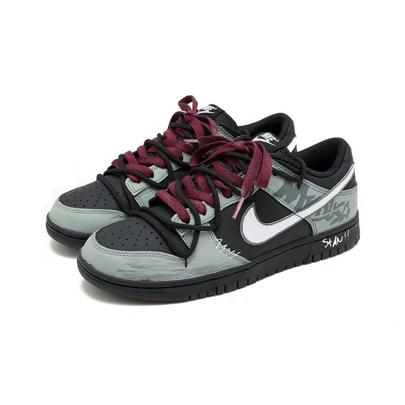 Nike Dunk Night Walker po meri – retro mestni športni čevlji z nizkim zgornjim delom, ki blažijo udarce, so zračni in odporni proti obrabi, za moške