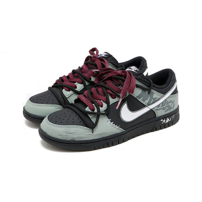 Nike Dunk Night Walker po meri – retro mestni športni čevlji z nizkim zgornjim delom, ki blažijo udarce, so zračni in odporni proti obrabi, za moške