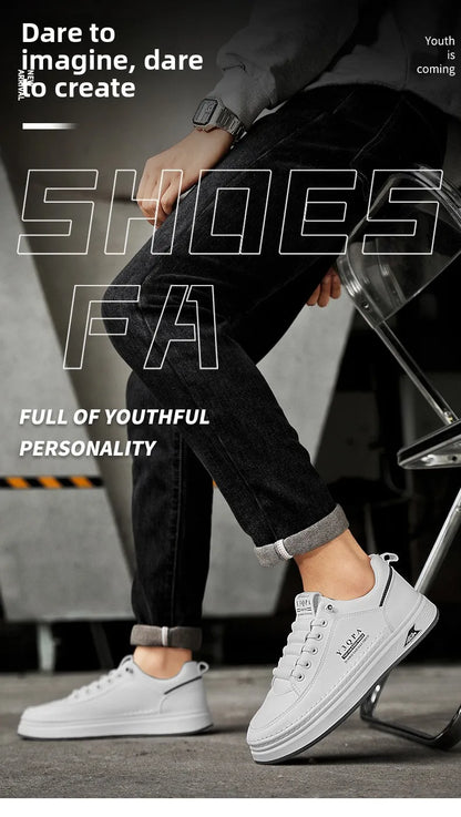 Modieuze casual zomerrijschoenen voor heren, sportieve instaploafers, veelzijdig, comfortabel, ademend, slijtvast leer -..