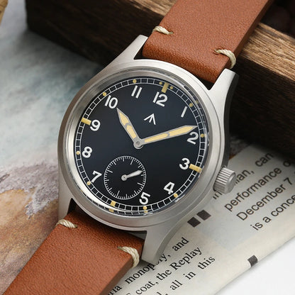 Militado V2 Version Military D12 Watch 36mm AR Sapphire Quartz Movement Watches Waterproof Sub-second Stainless Steel Wristwatch