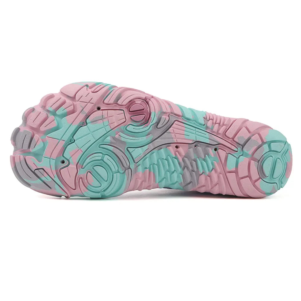 Men Women Water shoes Upstream Wading Swimming Barefoot Five Fingers Aqua Shoes Colorful Beach Seaside Light Unisex Sneakers New