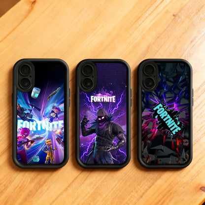 Game F-Fortnite Survival phone case For iPhone 11 12 13 14 15 16 17 Max Pro Plus Air Mini Lens Protective Black Soft Shell