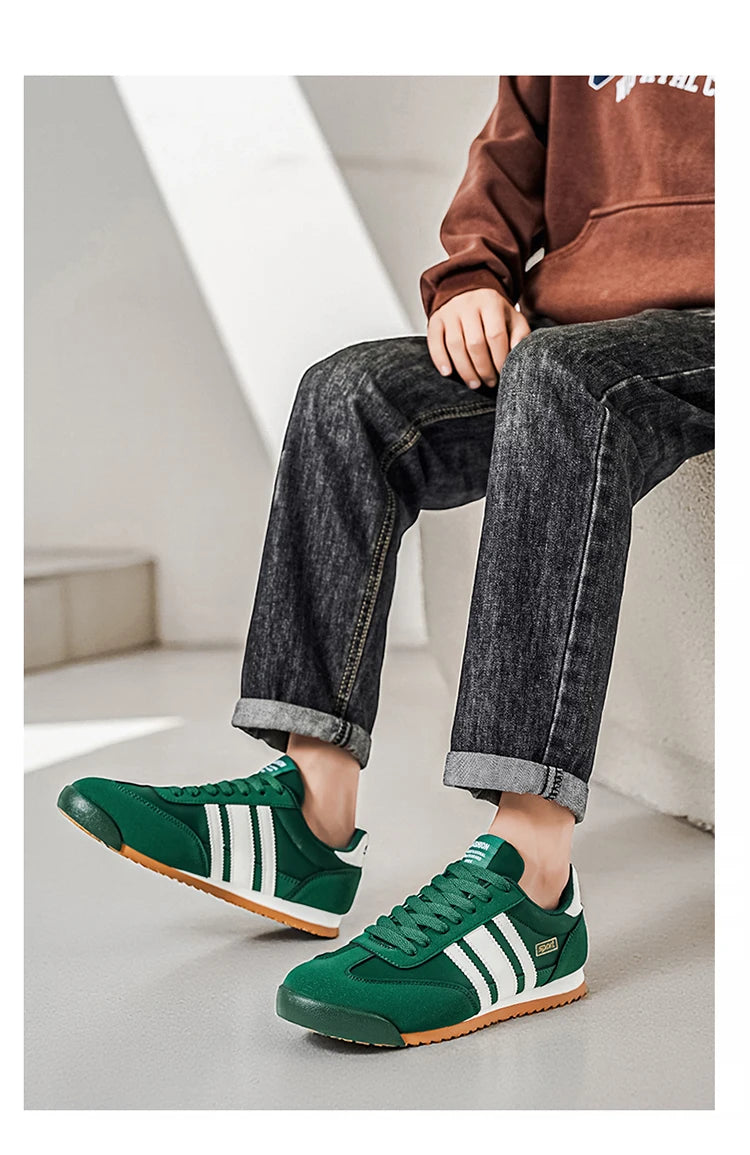 Men's Lightweight Forrest Gump Shoes, Soft Surface Non-Slip Sneakers, Retro Versatile Casual Shoes