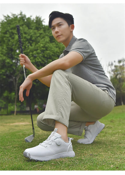 Hot Sale Waterproof Golf Shoes Unisex Outdoor Non-Slip Golf Sneakers Men Luxury Comfortable Golfer Footwear Women Walking Shoes