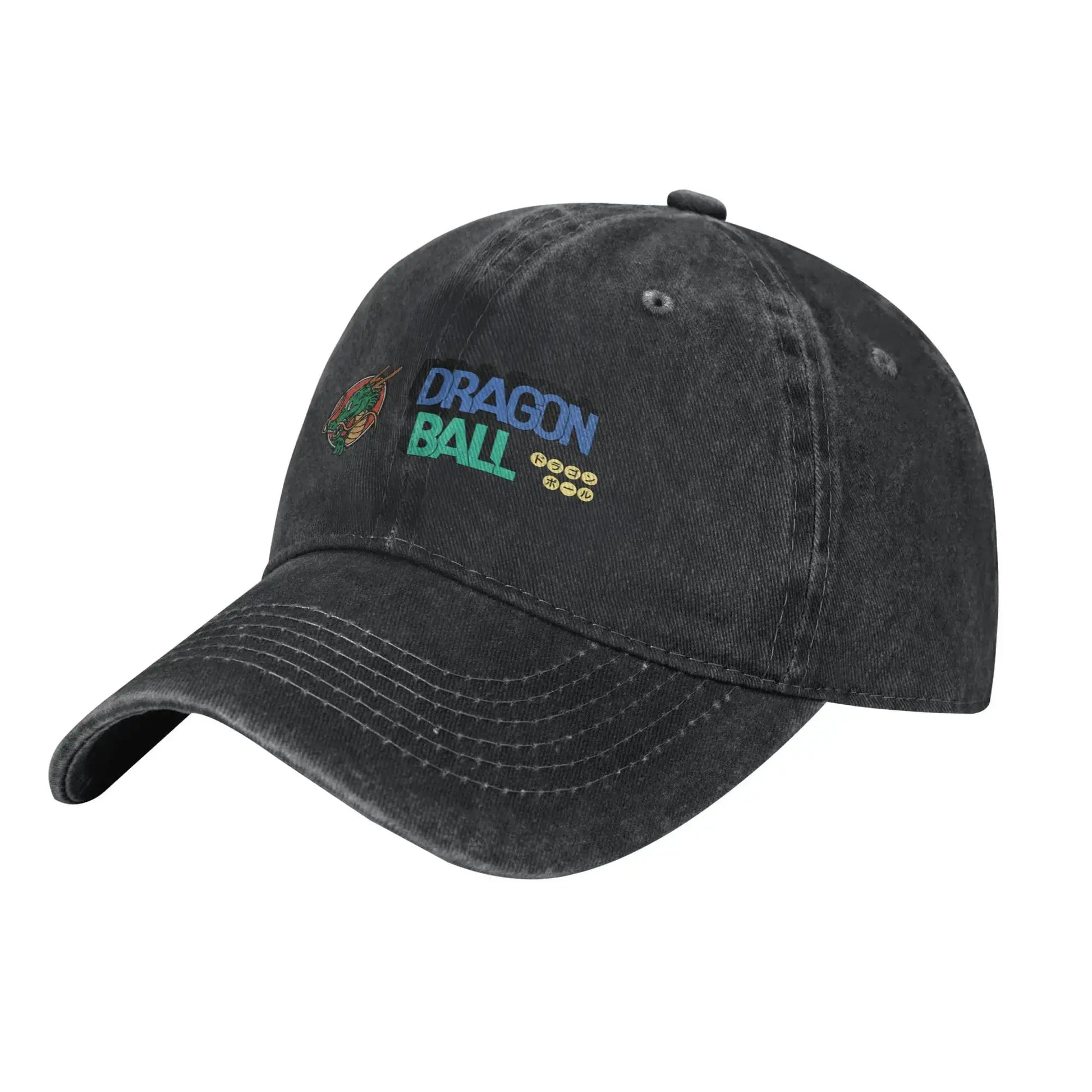 Dragon Ball Shenron Logo Baseball Caps Unisex Distressed Denim Snapback Cap Goku Kakarot Manga Outdoor Adjustable Fit Caps Hat, Produit gaming premium Fraquane