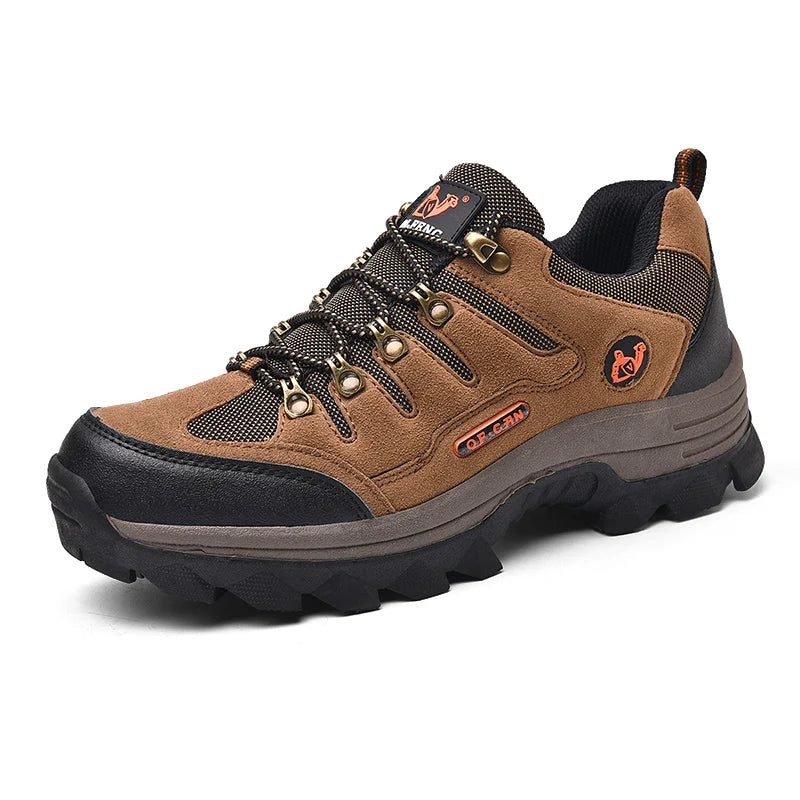 Winter Casual Shoes Men Leather Comfortable Walking Shoes Autumn Classic Outdoor Sneakers Women High Top Hiking Sneakers Lace Up