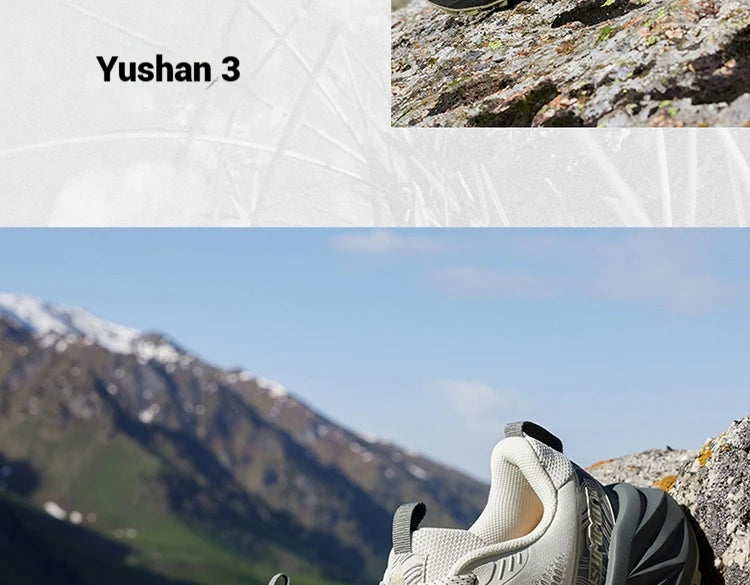 361 Degrees Yushan 3.0 Men Running Shoes Hiking Cushioning Flexible Breathable Non-slip Outdoor Jogging Male Sneakers 672532214