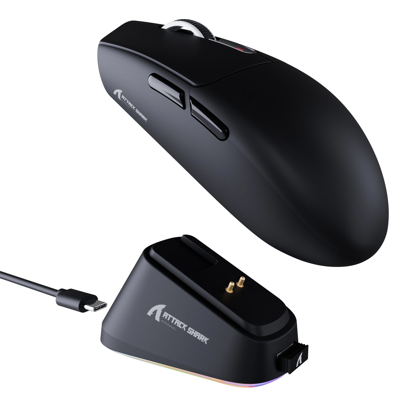 ATTACK SHARK G3PRO Tri-Mode Wireless Gaming Mouse with Charging Dock, 25000 DPI Ultra Lightweight Gaming Mouse, PAW3311 Sensor, Bluetooth & 2.4GHz