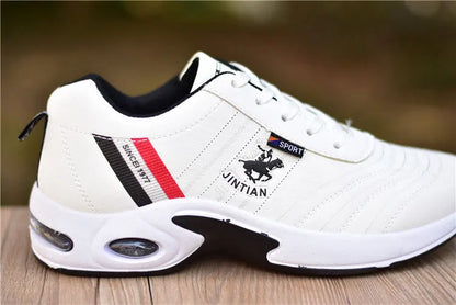 Baskets en cuir pour homme Chaussures décontractées et polyvalentes Chaussures de course d'extérieur antidérapantes Chaussures de skate tendance pour homme Zapatos Homme
