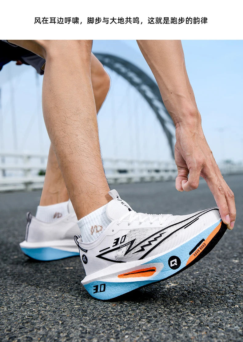 Air Running Shoes Men Sports Marathon Carbon Plate Breathable Lightweight Women Comfortable Athletic Leisure Sneakers Soft Sole