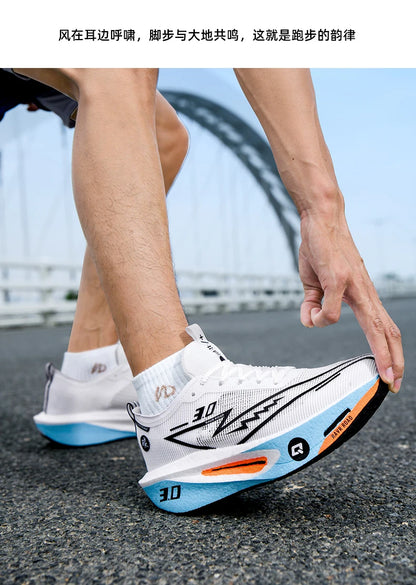 Air Running Shoes Men Sports Marathon Carbon Plate Breathable Lightweight Women Comfortable Athletic Leisure Sneakers Soft Sole