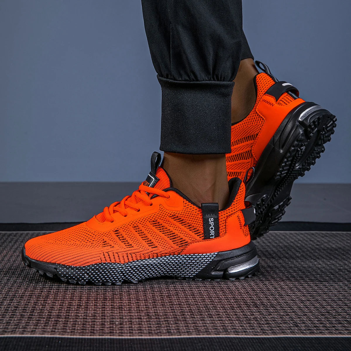 Men Running Shoes Lightweight Breathable Jogging Sport Shoes Male Lace-up Fashion Comfort Non-slip Casual Sneakers Man