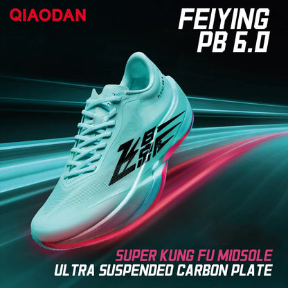 QIAODAN Feiying PB6.0 Men's Marathon Racing Running Shoes Full Palm Carbon Plate Sneakers Lightweight Sports Shoes QDB023261299