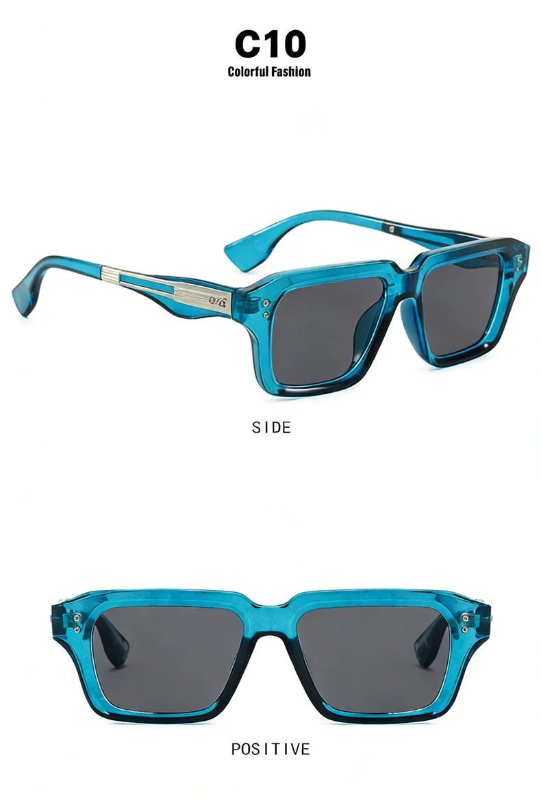 LOERHUNAR Classic Rivet Myopia Sunglasses Men and Women Vintage Outdoor Driving Shades Customize Optical Prescription Sunglasses