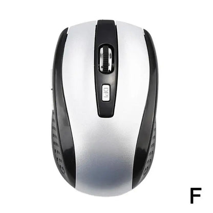 Rato Ótico Sem Fios 2.4GHz com Recetor USB para Gaming, 6 Botões, para Computador, PC e Portátil, Acessórios