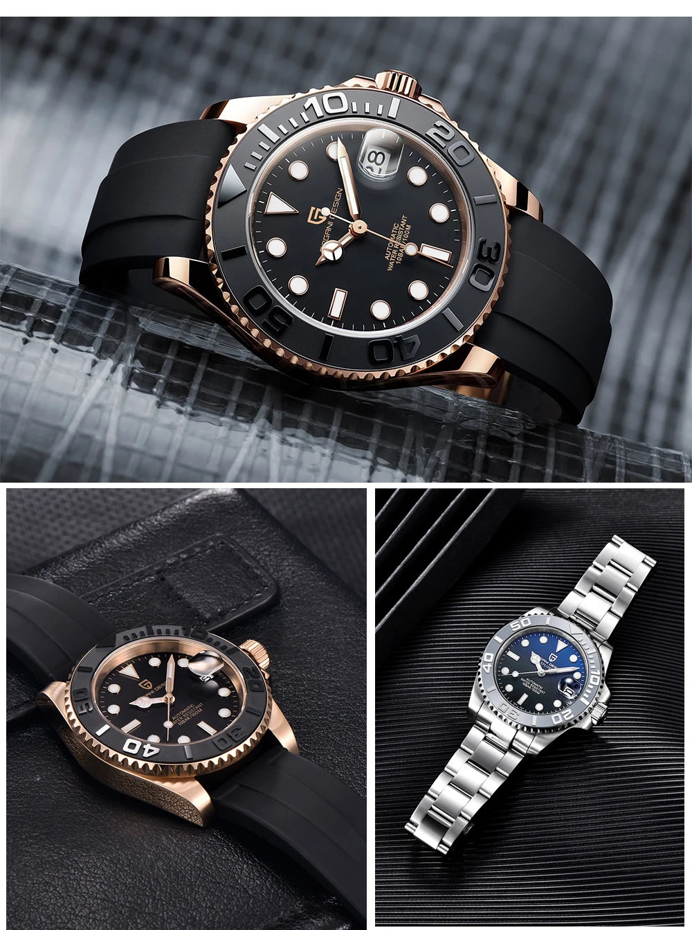 PAGANI DESIGN V2 Japan movement Luxury Men Mechanical Watch 40MM Ceramic bezel AR Coated Sapphire Glass Automatic Watch For Men