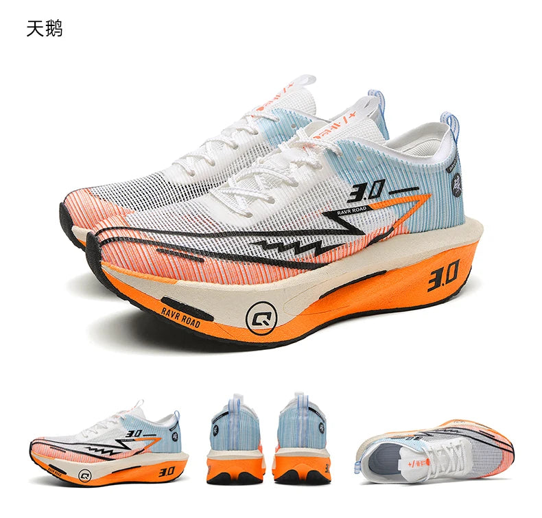 Air Running Shoes Men Sports Marathon Carbon Plate Breathable Lightweight Women Comfortable Athletic Leisure Sneakers Soft Sole