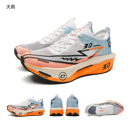 Air Running Shoes Men Sports Marathon Carbon Plate Breathable Lightweight Women Comfortable Athletic Leisure Sneakers Soft Sole