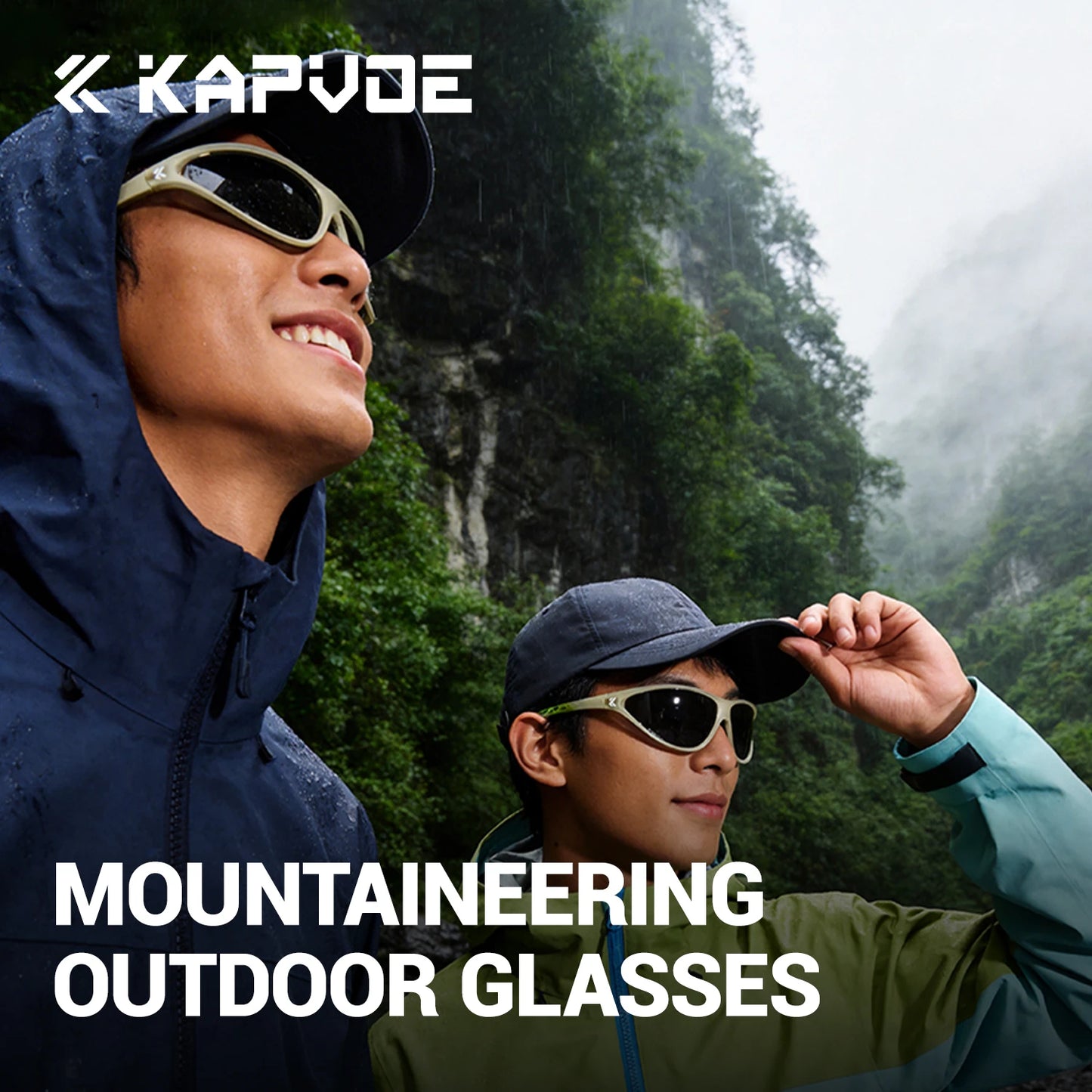 Kapvoe Hiking Sunglasses Camping Fashion Sunglasses for Men Photochromic Cycling Glasses MTB Bike Goggles Fishing Eyewear Sports