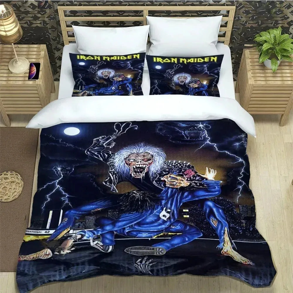 3D Rock band I-Iron-M-Maiden Bedding Sets exquisite bed supplies set duvet cover comforter set bedding set luxury birthday gift
