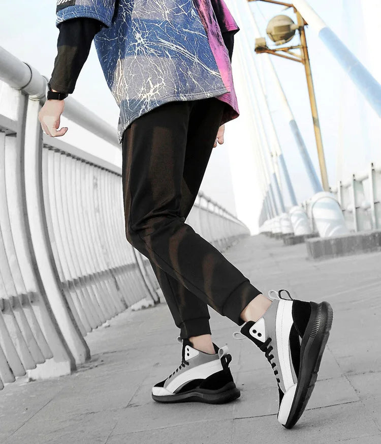 High-top Heightening Shoes Elevator Shoe Height Increase Footwear Men Height Increase Insole 6CM 8CM 10CM Sneakers Shoes