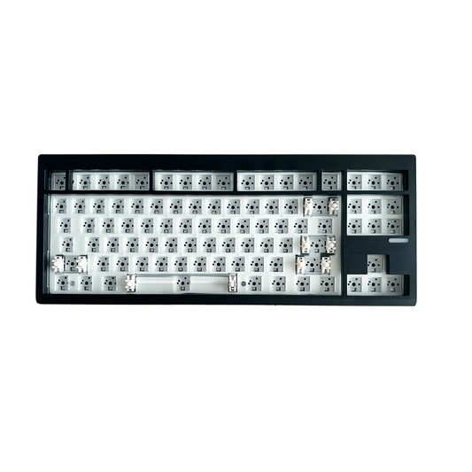 Kit de teclado mecânico ZUOYA GMK87L, estrutura Gasket, programável VIA/QMK, hot-swap, sem fios em três modos, RGB
