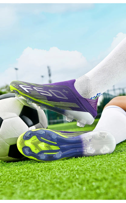 New Men's Football Boots Grass Cleats Futsal Comfortable Turf Soccer Shoes Sport Ultralight Fg Non Slip Indoor Adult Non-Slip