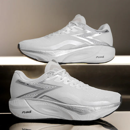 Men's Casual and Comfortable Solid Color Wear-Resistant Jogging Shoes Breathable and Easy-To-Wear Sports Shoes Non-Slip