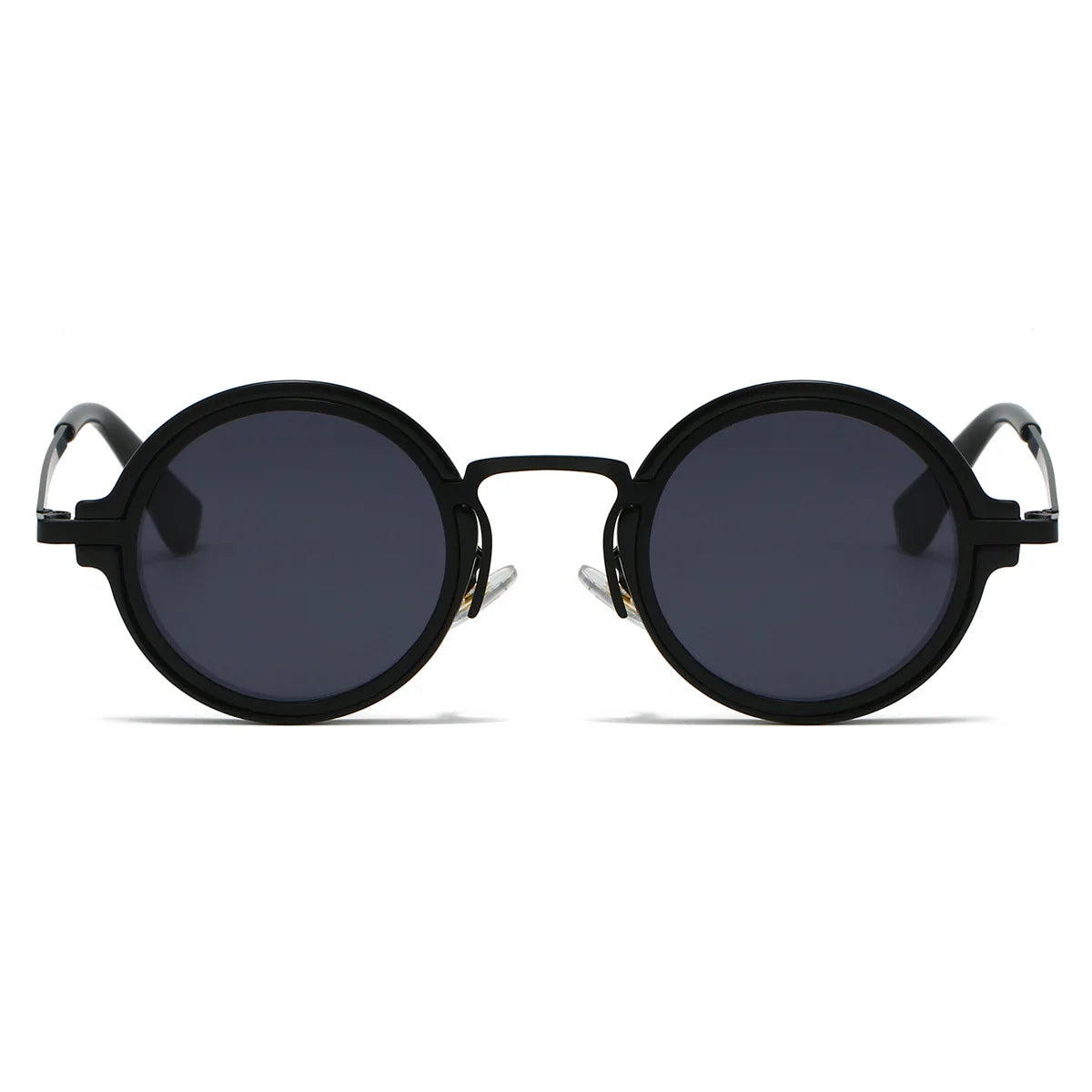 New Retro Small Round Frame Sunglasses for Men's Personalized Steampunk Outdoor Driving Sunglasses Street Photography