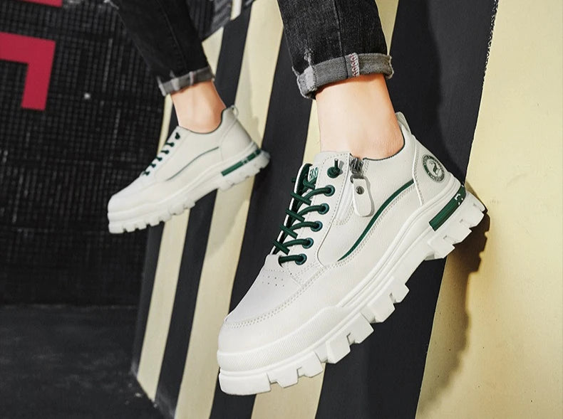 Men's Casual Sports Outdoor Hiking Trendy Fashion Comfortable Thick-Soled Street Board Shoes