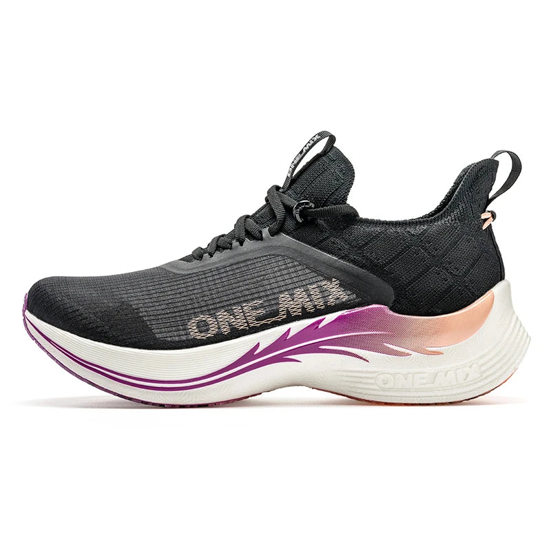 ONEMIX Original Carbon Fiber Running Racing Shoes Professional Marathon Ultra-light Rebound Damping Trail Sport Road Sneakers