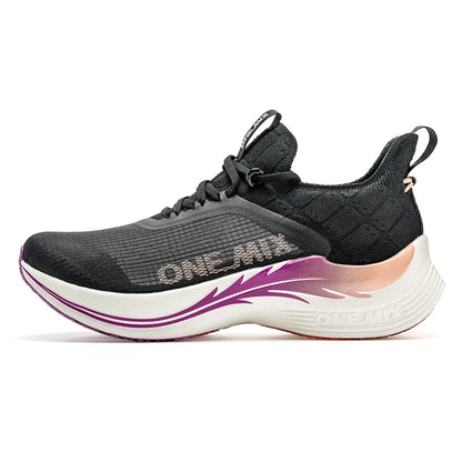 ONEMIX Original Carbon Fiber Running Racing Shoes Professional Marathon Ultra-light Rebound Damping Trail Sport Road Sneakers