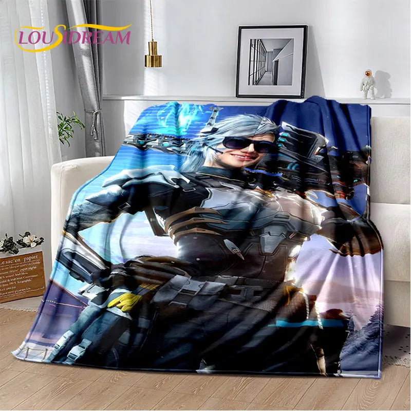3D COD, Call of Duty геймърско меко плюшено одеяло, фланелено одеяло за всекидневна, спалня, легло, диван и офис покривало