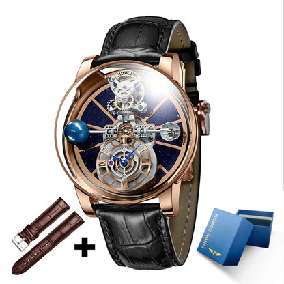 PINDU Upgraded Version Pindu Russian Roulette Celestial Series Quartz Watch Men's Astronomical Casino Las Vegas Men's Watch