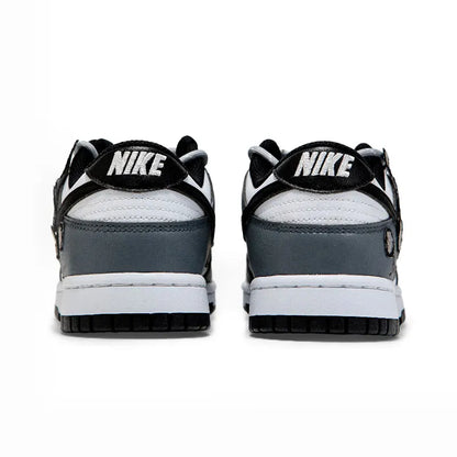Custom Sneakers Nike Dunk Panda Deconstructed Graffiti Rabbit Patch Women's Skate Shoes